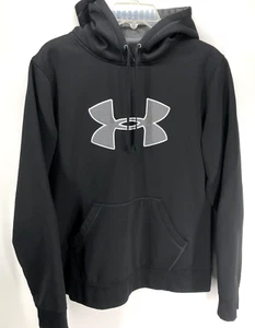 UNDER ARMOUR Hoodie Sweatshirt UA Logo lose Gr. XL schwarz Pullover Jungen Teens - Bild 1 von 5