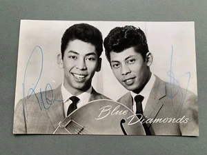 BLUE DIAMONDS (†)signed seltene Autogrammkarte 9x14 Autogramm - Picture 1 of 2