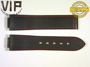NEU OEM Original Jorg Hysek Armband 24 mm Echtleder schwarze Farbe - Bild 1 von 2
