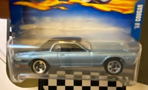 1/64 1968 MERCURY COUGAR HOT WHEELS 2002 BLUE #215 - Picture 1 of 3