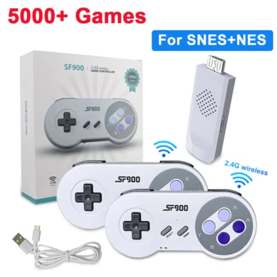SF900 HD Game Stick Retro Console Videogioco 5000Giochi 16Bit Controller Wireless - Immagine 1 di 4