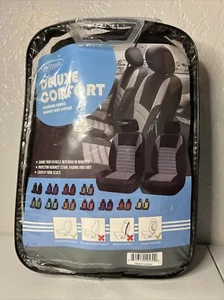 Fundas de asiento con canastilla de tela premium FH Group de lujo negras nuevas - Imagen 1 de 6