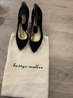 Черные замшевые туфли-лодочки Bettye Muller, 37 США 6,5 - Изображение 1 из 4