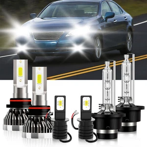 For Lexus ES330 2004-2004 6x Combo 9005 D2S H3 LED HID Headlight Bulbs Fog light - Picture 1 of 12