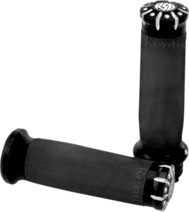 Roland Sands Design Grips 0063-2037-BM Gloss Black Chrono - Picture 1 of 1