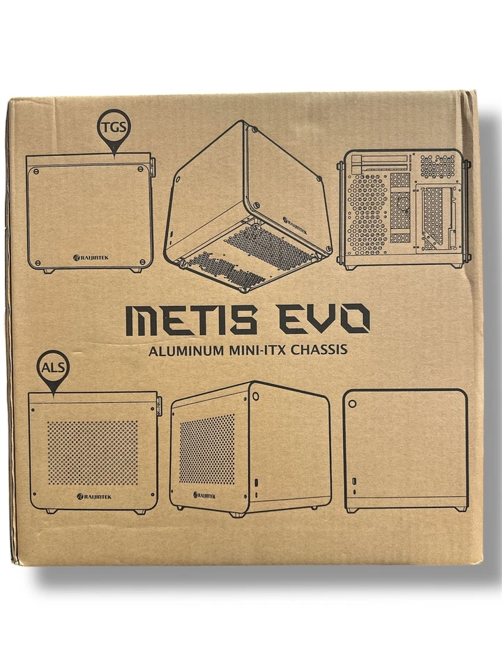 Raijintek METIS EVO Black Tempered Glass Mini ITX Performance Gehäuse - Bild 1 von 1