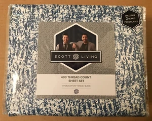 Scott Living Lustrous 400 TC HygroCotton Tencel Blend Cal King Sheet Set ~ 6 pcs - Picture 1 of 4