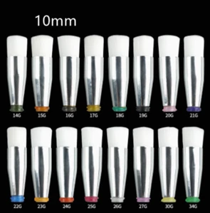 NUEVO 10 piezas 19Ga 10mm Boca Redonda Cepillo Dispensador Puntas de Aguja - Imagen 1 de 4
