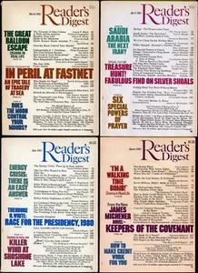 Vintage Reader's Digest 4 issues (1980) James Michener Saudi Arabia - Picture 1 of 7