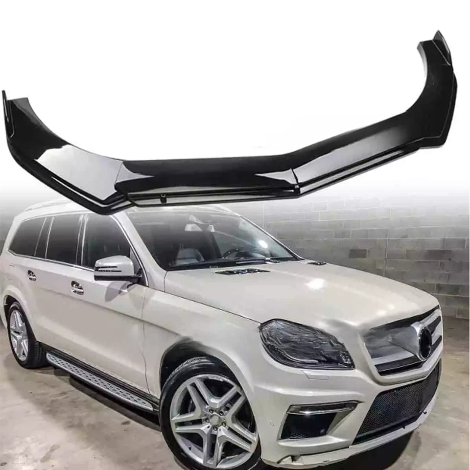 Gloss Black Front Bumper Lip Spoiler Splitter For Benz GL550 GL350  Foto 1 de 4
