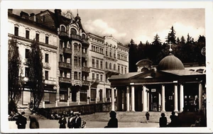 Czech Republic Marianske Lazne Krizovy Pramen Marienbad Vintage RPPC B169 - Picture 1 of 2