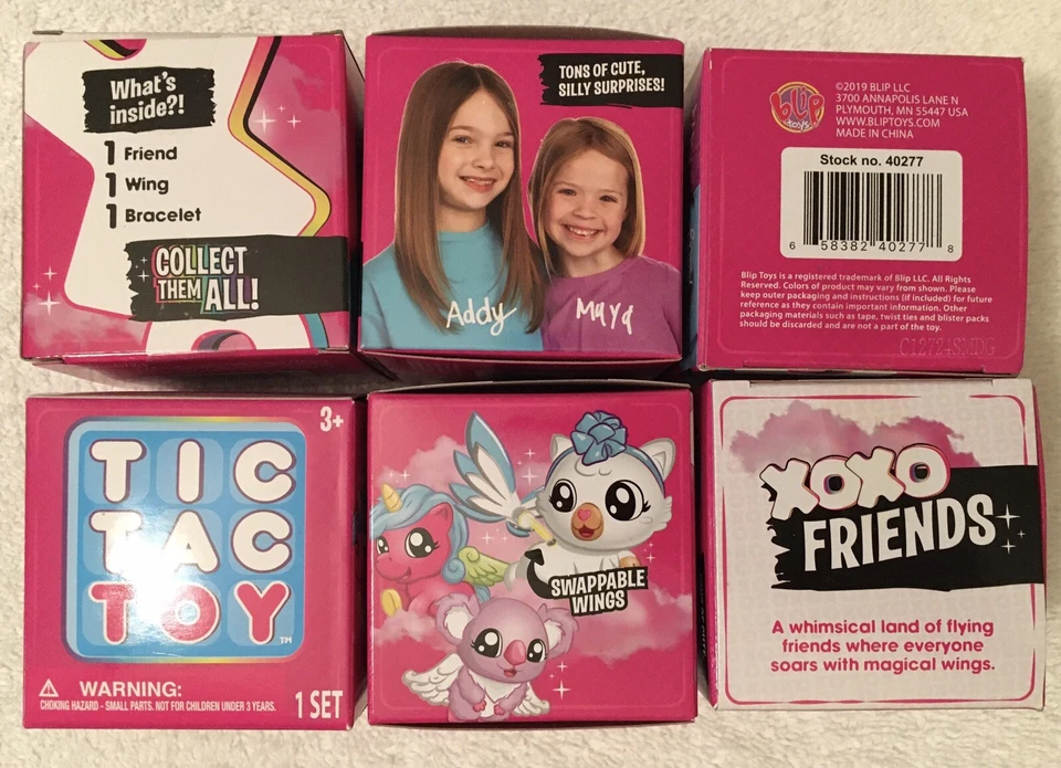 Blip Toys Tic Tac Toy XOXO Friends 3 Surprise Boxes