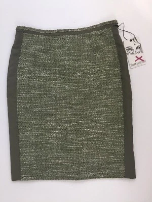 Yoana Baraschi Women's Green / Multi-Color Tweed Pencil Skirt Size S - Imagem 1 de 4