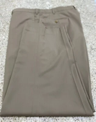 Pantalones de vestir plisados beige Ermenegildo Zegna para hombre talla 42 X 29 ¡COMO NUEVOS! Foto 1 de 4