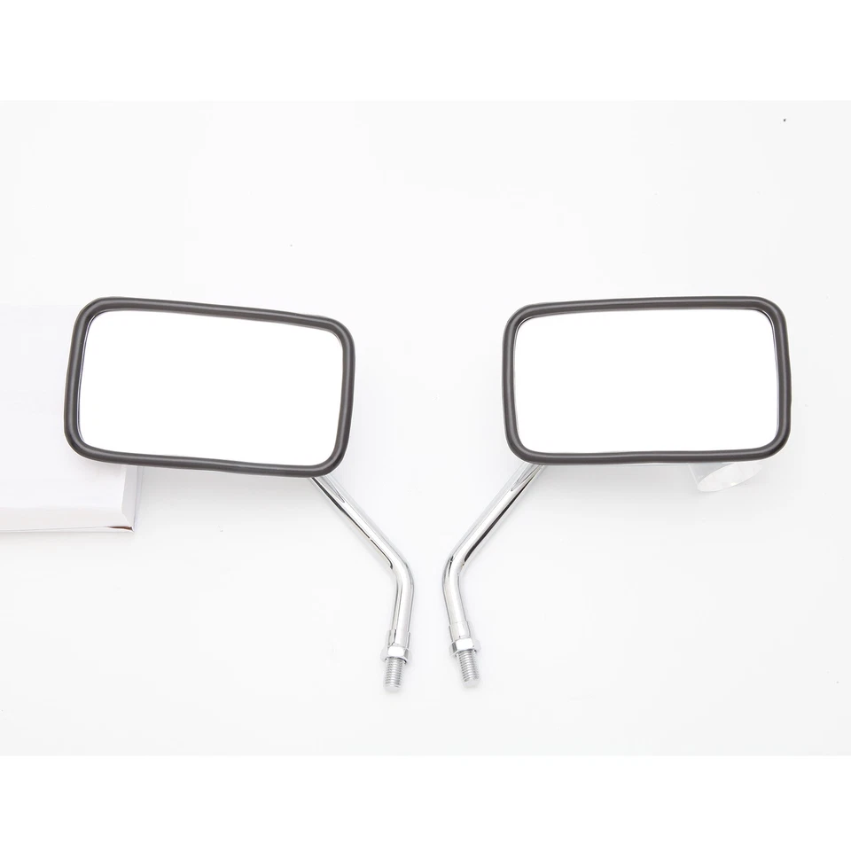 Espejos retrovisores laterales rectangulares de 10 mm para motocicleta Honda Rebel 250 2007 2008 Foto 1 de 4