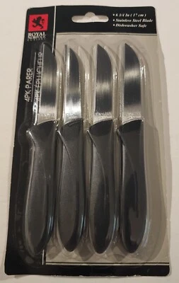 Royal Norfolk Paquete de 4 Cuchillos Parer 6-3/4" Hoja Inoxidable Apto para Lavavajillas Foto 1 de 2