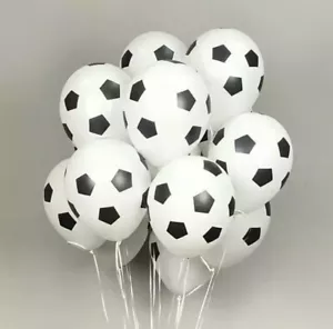 12" Football Balloons Match Soccer Party Kids Birthday Latex Party - Picture 1 of 4