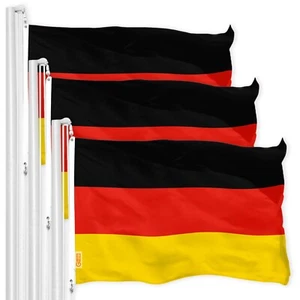 3 PACK 3x5 Germany Flag German Country Banner Deutschland Indoor Outdoor 150D - Picture 1 of 6