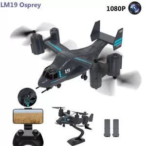 LM19 2.4G 4CH 1080P Camera Osprey WiFi RC Plane Helicopter 3D RTF Drone w/LED - Picture 1 of 12