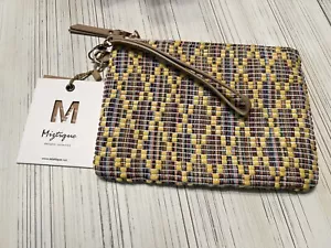 Miztique Handbag New - Zipper & Leather Strap - Picture 1 of 4