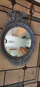 Vintage Large Ornate Eagle Convex Mirror 30 inches - Picture 1 of 10