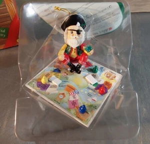 Treasury Christmas Yo Ho Holidays Santa Pirate Game Board Ornament 1996 Enesco - Picture 1 of 2