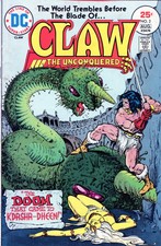 CLAW THE UNCONQUERED #2 BRONZE AGE DC COMICS 1975! GLOSSY