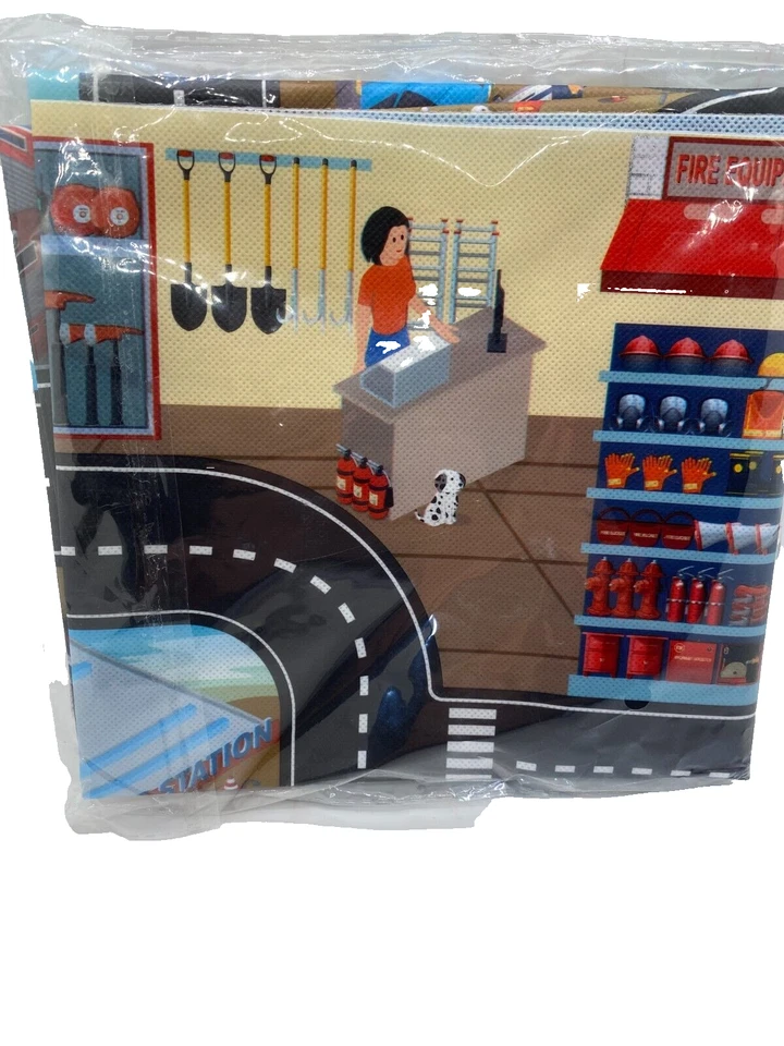 Coche de juguete para niños mapa de carreteras coches ciudad alfombra de juego Foto 1 de 4