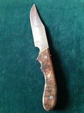 maxam 11" hard wood handle hunting knife