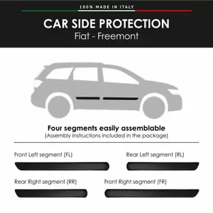 Modanature Laterali Bumper Paracolpi per Fiat Freemont 2011 con Biadesivo 3M - Imagen 1 de 4