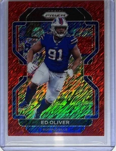 2021 Panini Prizm - Red Shimmer Prizm #119 Ed Oliver Numbered #’d /35 - Bild 1 von 2