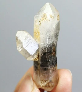 NATURAL Unique Skeletal Elestial Quartz Crystal Stone Point Mineral Specimen - Picture 1 of 13
