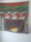 Chrstmas Tapestry Fireplace Stockings V01