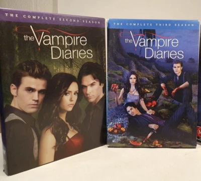 The Vampire Diaries Complete Season 2 + 3 DVD Region 1 Like New - Image 1 of 4