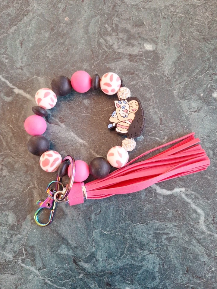 Muñequera/pulsera Muana hecha a mano de silicona roble con cuentas nueva Foto 1 de 1