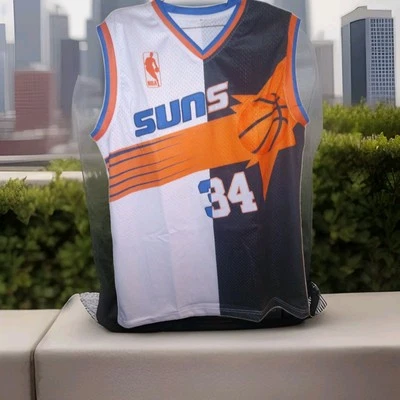 JERSEY NEGRO PARTIDO CHARLES BARKLEY SUNS PERSONALIZADO TALLA XL COSIDO  Foto 1 de 4