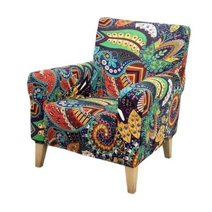 Banquet Armchair Slipcover Printed Chair Covers with Arms Stretch Club 1PCS 48 - Picture 1 of 7