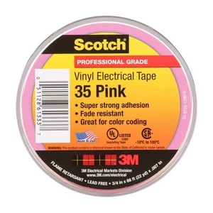 Vinyl Color Coding Electrical Tape 35 Premium Grade Flame Retardant UV Resist... - Picture 1 of 5