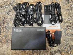 Station d'accueil gaming commutateur KVM TESmart DP 1,4 double 8K@60Hz - Photo 1/5