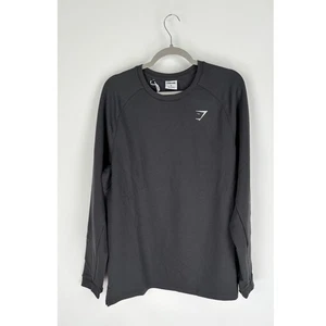 Maglione Gymshark maglia girocollo maglia manica lunga uomo taglia XL grigio onice A5A7C - Foto 1 di 8