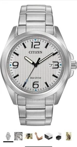 Citizen Men's Eco-Drive Weekender Garrison Field Watch in Stainless Steel - Picture 1 of 2