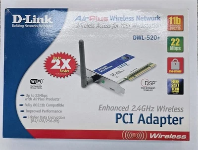 Adaptador inalámbrico de red inalámbrica D-Link DWL-520+ Air Plus Foto 1 de 4