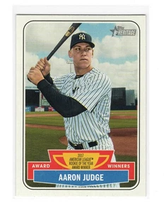 Aaron Judge Roy 2018 Topps Heritage HN AW-5 RC Novato del Año MVP Yankees de Nueva York - Imagen 1 de 2