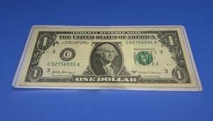 1-2017 UNC OFF CENTER 3rd Printing (green) Bill Appears UNC (see photos) RARE! - Picture 1 of 5