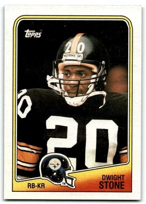 1988 Topps Dwight Stone Rookie Pittsburgh Steelers #167 - Image 1 of 2