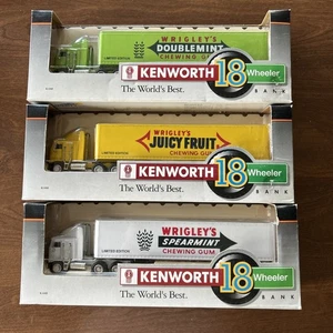 WRIGLEY'S CHEWING GUM KENWORTH TRACTOR TRAILER TRUCKS 1/64 LIBERTY CLASSICS - Picture 1 of 6