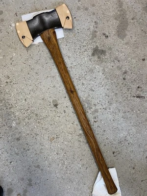 Hacha de doble broca vintage (bastante segura regordeta) funda personalizada restaurada profesionalmente Foto 1 de 4