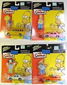 Johnny Lightning 1/64 Scale 380-01 - The Simpsons 4 piece Deicast Collection