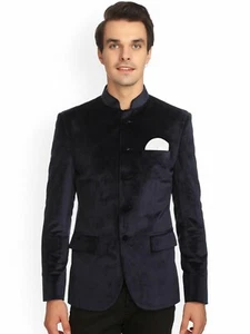 Men Black Smoking Jacket Designer Elegant Luxury Stylish Party Wear Coats - Picture 1 of 4