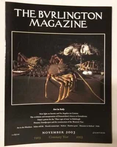 THE BURLINGTON MAGAZIN NOVEMBER 2003 NOVEMBER ART REVIEW KUNSTMAGAZIN  - Bild 1 von 1
